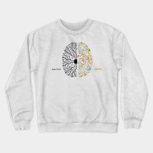 Creative and analytic brain Crewneck Sweatshirt